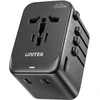 Unitek P1122ABK01 EU/US/UK/AUS PD 65 W kelioninis įkroviklis