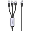 Unitek USB 3 viename įkrovimo laidas juodas