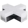 V-tac 12W LED X formos linijinio šviestuvo sujungimas, juodas, 6500K