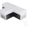 V-tac 10W LED T formos linijinio šviestuvo sujungimas, juodas, 6500K
