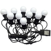 V-tac 10x0,50W LED lempučių juosta - girlianda su EURO jungtimi, IP44, RGB, laido ilgis 5m