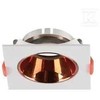 V-tac Lemputės laikiklis GU10, baltas, komplektuojamas su rausvo aukso sp. reflektoriumi