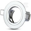 GU10 lemputės rėmelis V-TAC, apvalus, sidabro sp., Φ81x34mm