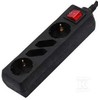 Ilgintuvas 4-vietis V-TAC, su jungikliu, (3G1.5MM2 X 1.5M), juodas