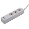 Ilgintuvas 3-vietis V-TAC, 2usb jungtys, 3G1.5MM2 X 1.5M, baltas
