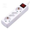 Ilgintuvas 4-vietis V-TAC, su jungikliu, (3G1.5MM2 X 1.5M)