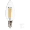 Żarówka LED filamentas V-TAC 4W świeczka C37 E14 3xKlik ściemnialna VT-2804 3000K 400lm