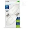 V-tac 5,5W LED lemputė, E14, žvakės formos, 2700K, 2vnt pakuotėje