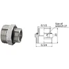 Valvex JUNGTIS VKO G1/2"XG3/4" NIKELIUOTA