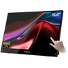 Verbatim Portable 15.6" FHD Touch Monitorius LIGHT Przenośny monitorius Juodas 39,6 cm (15.6") LCD 1920 x 1080 px