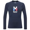 Vyriški marškinėliai MILLET Trilogy Wool Ts Ls M tamsiai mėlyna - XL