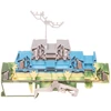Wago 280-547 Trijų lygių jungtis PE / L / L 2.5mm2 zolto-žalia / mėlyna / pilka 280-547