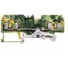Wago 280-837 4 laidų bėgių jungtis 2,5mm2 geltona ir-žalia 280-837