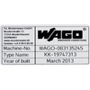 Wago PAVADINIMO LENTELĖ 99X44MM; 210-804 SIDABRINĖ