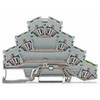 Wago Złączka szynowa 4-piętrowa 4mm2 L1 L2 L3 PE pilka (281-530)