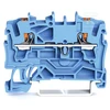 Gnybtas Wago 2202-1204, 2 jungčių 2,5 mm², 24A, mėlynas