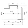 Wavin AS+ valymo vamzdis 160 - baltas, PP-M