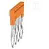 Weidmüller ZQV 2.5N/4, Kryžminė jungtis, 60 vnt., Wemid, Oranžinė, V0, 18.1 mm