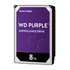 Kietasis diskas Western Digital HDD Video Surveillance WD Violetinė 8TB CMR, 3.5'', 256MB, 5640 RPM, SATA, TBW: 180