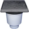 Lauko vertikalus trapas DN110 su ketaus grotelėmis 12.5t 500l/m+smil(HL606.1/1)