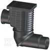HL600NHO Lietaus surinkimo trapas su papildomu pajungimu DN110. išbėgimas DN110/125