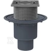 Hl Hutterer Lechner Trapas vidaus patalpoms DN50/75/110 vertikalus su sausu sifonu "Primus mėlynas", 123x123mm/115x115mm