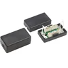 Alantec Adapteris DIN bėgiui (TH35) Keystone RJ45, RJ12 su įžeminimu ALANTEC - ALANTEC