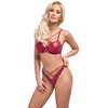 Liemenėlės rinkinys raudonas 85B/L