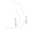 Crave - Leather Nipple Tassels Juodas Sidabrinis