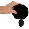 Fluffy Tail Juodas M