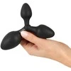 Juodas Velvets Triple Butt Plug