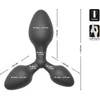 Juodas Velvets Triple Butt Plug