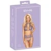 seksualus 3 dalių komplektas Suspender Set S/M