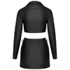 Top and Skirt juodas L