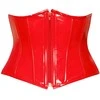 Vinyl Waist Cincher raudona XL