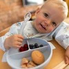 Virgel BabyOno lėkštutė silikoninė neslystanti su dangteliu ir skyriais mėlyna 1661/01