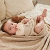 Baby Ono BabyOno pledas megztas medvilninis kreminis 1647/03