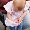 Baby Ono Babyono prijuostė neperšlampama kišene rožinis 1641/05