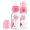 DR. BROWN'S buteliukai OPTIONS+ siauru kakleliu 120ml, 2 vnt. rožiniai, SB42305-ESX