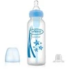 DR. BROWN'S buteliukas pereinamasis OPTIONS+ siauru kakleliu, mėlynas 250ml + silikoninis snapelis, SB8192-P3