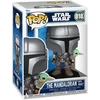 FUNKO POP! Vinilinė figūrėlė: Star Wars - The Mandalorian with Grogu, 9 cm