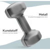 SPORTNOW 2 x 6kg hantelių rinkinys, šešiakampis dizainas, grindims saugus, neslystantis, pilkas