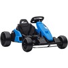 24V Elektrinis kartingas, Drift režimas, reguliuojama sėdynė, 5 taškų saugos diržas, muzikos funkcija, garso signalas, 6-12 metų Mėlynas