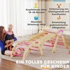 8-in-1 vidaus laipynė vaikams, princesės dizainas, čiuožykla, rampa, arka, medinė
