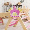 8-in-1 vidaus laipynė vaikams, princesės dizainas, čiuožykla, rampa, arka, medinė