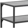 Fotelis Home4You Actona Konsole Seaford Slim juoda
