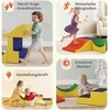 AIYAPLAY 3 dalių laipiojimo ir ropojimo rinkinys mažyliams, dirbtinė oda, porolonas, geltonas