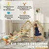 AIYAPLAY 3 in 1 laipiojimo rėmo rinkinys su čiuožykla, laipiojimo trikampis, skirtas slydimui ir laipiojimui, medinis laipiojimo žaislas, skirtas 1,5-4 metų vaikams, vidaus, įvairiaspalvis