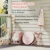 AIYAPLAY 4 dalių vaikiškas sėdmaišių rinkinys sodui su sodo stalu 2 sulankstomos kėdutės reguliuojamo aukščio skėčiai vaikiškas sėdmaišių rinkinys stovyklavimui, 2-5 metų vaikams, rožinis