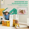 AIYAPLAY 7-viename vaikiška čiuožykla, vidaus žaidimų aikštelė, laipynė, namelis, lenta, krepšinio lankas, 1-4 metai, plastikas, geltona+žalia